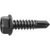 Hex Washer Head Tapping Screw W/ Teks Point #14 X 1'' - Black