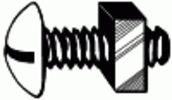 1/4-20 X 3/4'' Slotted Truss Machine Screw - Zinc