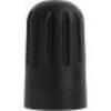 Replacement Valve Cap - Black Plastic TPMS with Seal - Long