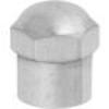 Replacement Valve Cap - Plastic with Seal - Chrome Finish