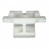 Rocker Moulding Clip Mercedes - White Nylon <br><font color=red><font size=2.5>Mercedes: 0019913471</font></font>