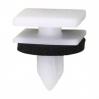 B-Pillar Moulding Clip with Sealer Ford - White Nylon