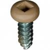 #8 X 1/2'' Square Drive Pan RV Tapping Screws Zinc - Tan Painted Head