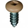 #10 X 1/2'' Square Drive Pan RV Tapping Screws Zinc - Tan Painted Head