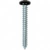 #10 X 1-1/2'' Square Drive Pan RV Tapping Screws Zinc - Black Painted Head