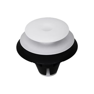 Liftgate & Quarter Trim Panel Clip Lexus Toyota - Black & White Nylon Toyota & Lexus: 6339512150