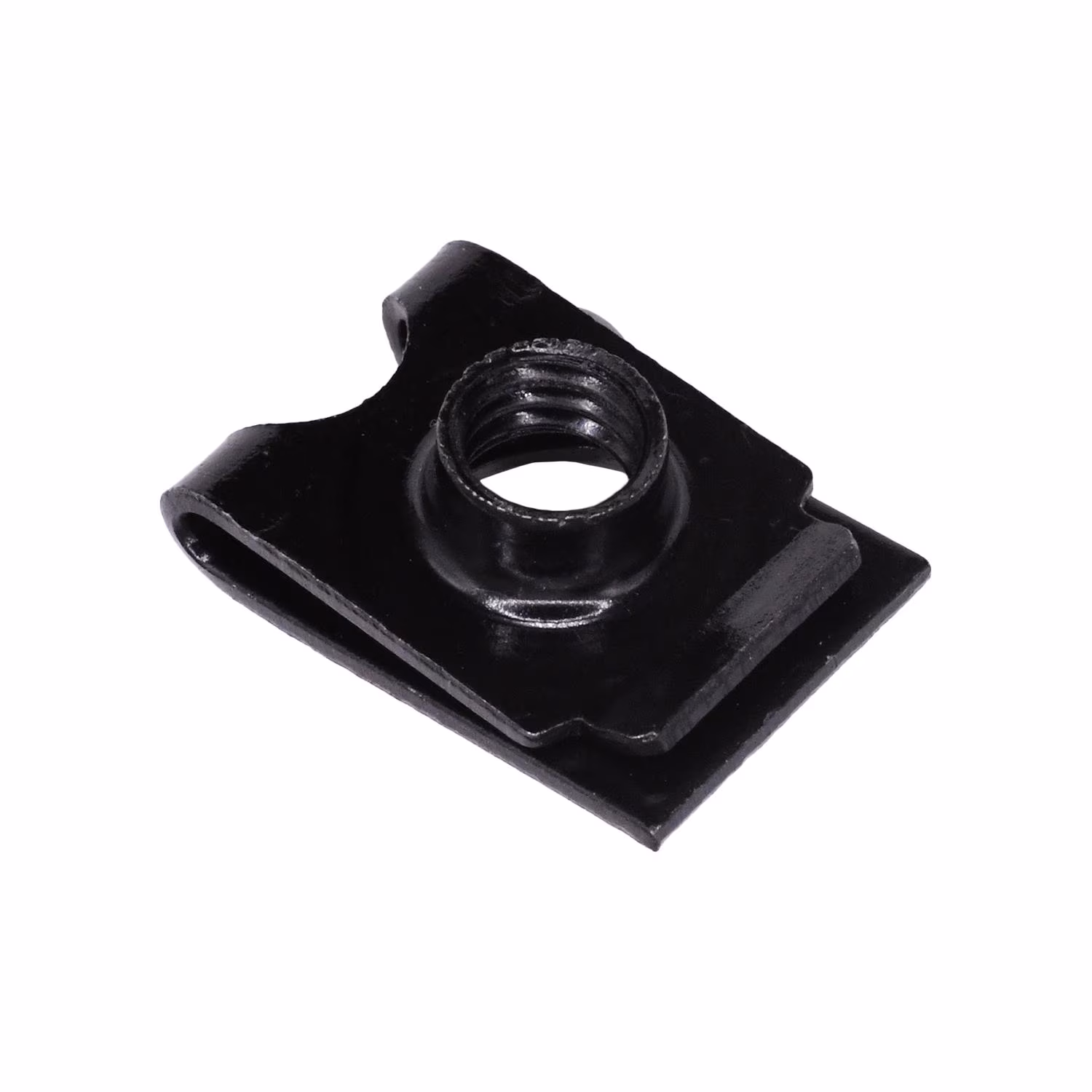 Bumper Cover Extruded U-Nut Hyundai Kia - Black Zinc <br><font color=red><font size=2.5>Hyundai & Kia: 1334106007B</font></font>