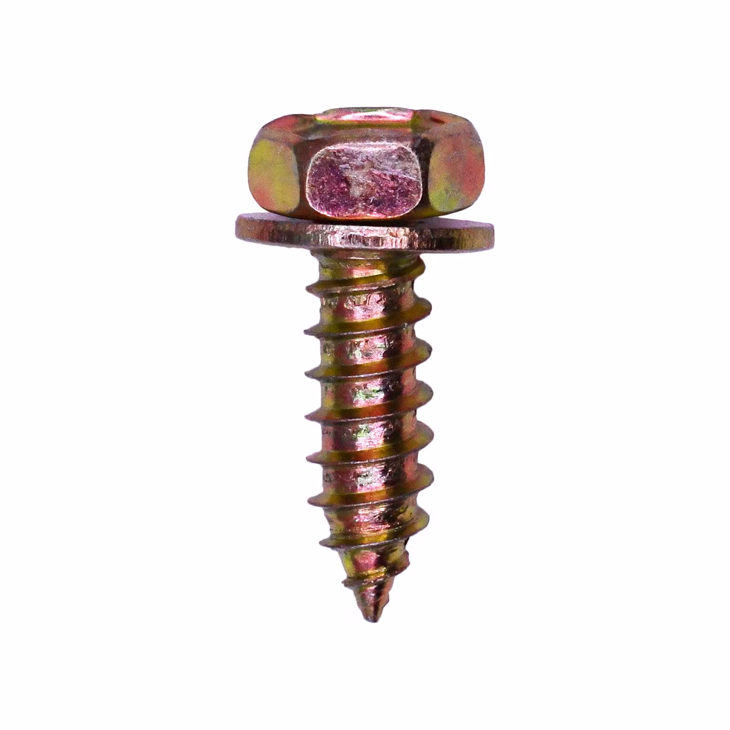 Hex Head Tapping Screw with Sems  Washer BMW  -  Yellow Zinc <br><font color=red><font size=2.5>BMW: 07119916945</font></font>