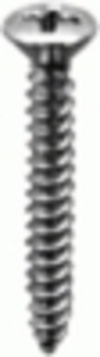 #10 X 1/2'' (#8 Head) Phillips Oval Head Tapping Screw - Chrome
