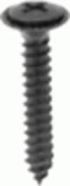 #8-18 X 5/8'' Phillips Oval #6 Head AB W/Sems Tapping Screw - Black