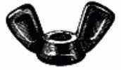 1/4-20 Cold Forged Wing Nut - Nickel
