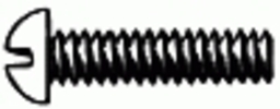 6-32 X 1/2'' Slotted Round Head Machine Screw - Zinc