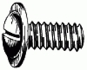 Slotted Round Washer Head License Plate Bolt