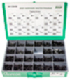 Phillips Flat (Black), Hex Sems (Black), Hex Slotted (Black) Tapping Screws Assortment (23 Varieties-1750 Pcs)