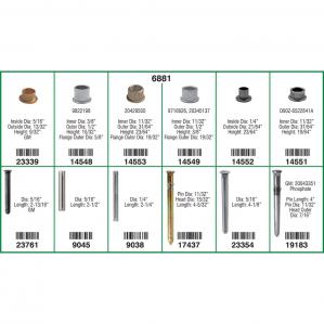 GM, Ford, Chrysler Door Hinge Pin and Bushing Quik-Select Kit (12 Varieties)