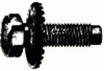 5/16-18 X 1-1/4'' Indented Special Sems  Washer 1/2'' Hex <br><font color=red><font size=2.5>Ford: 380575S2</font></font>