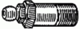 1/8-Npt Grease Fitting Straight 1-1/4'' Overall Length - #1607