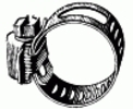 #4  Mini Hose Clamp 1/4'' To 5/8'' Range - Partial Stainless