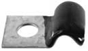 Half Clamp 1/4'' - Galvanized Vinyl Coated