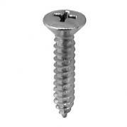 #10 X 1'' Phillips Oval Head Tapping Screw - Black Oxide