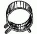 Spring Action Hose Clamp 9/16'' Hose O.D. - Phosphate