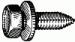 Indented Head Sems Body Bolt Phosphate M8-1.25 X 25MM