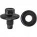 Oil Drain Plug & Gasket M12-1.75 Thread - Black