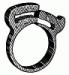 Single Bond Hose Clamp 1-1/32'' - Black Nylon