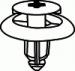 Toyota Door Trim Panel Retainer 20MM Head Diameter Black