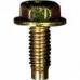 M6-1.0 X 16mm Phillips Hex Sems License Bolts W/ Dog Point - Zinc Yellow