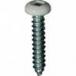 #6 X 3/4'' Square Drive Pan RV Tapping Screws Zinc - White Painted Head