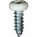 #8 X 1/2'' Square Drive Pan RV Tapping Screws Zinc - White Painted Head