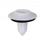 Trunk Lid Trim Grommet with Sealer (BMW: 51-71-7-154-239) - White Nylon <br><font color=red><font size=2.5>BMW: 51717154239</font></font>