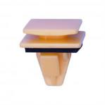 Rocker Moulding Clip with Sealer Hyundai Kia - Yellow Nylon <br><font color=red><font size=2.5>Hyundai & Kia: 1420214120B</font></font>