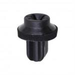 License Plate Bracket Screw Grommet with Sealer Mercedes - Black Nylon <br><font color=red><font size=2.5>Mercedes: 0009983685</font></font>