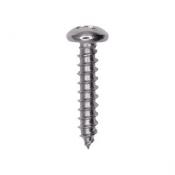 Phillips Pan Head Sheet Metal Screw 18-8 Stainless Steel - #8 X 2''