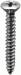 #10 X 1'' (#6 Head) Phillips Oval Head Tapping Screw - Chrome