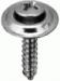 #8 X 1'' Phillips Oval Head Sems Tapping Screw Countersunk - Chrome