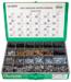 Phillips Oval Sems (Chrome & Black) & Hex Washer (Zinc & Yellow) Tapping Screws Assortment (24 Varieties-1825 Pcs)