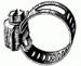 #6 Mini Hose Clamp 1/2'' To 7/8'' Range - Partial Stainless