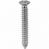 #10 X 1-1/2'' (#8 Head) Phillips Oval Head Tapping Screw - Chrome