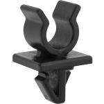 Hood Prop Rod Clip (8mm Rod) Mazda - Black Nylon <br><font color=red><font size=2.5>Mazda: L20656652A</font></font>