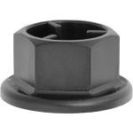 Cowl Trim Retainer Nut M5-0.8 (20mm Flange) Nissan Infiniti - Black Nylon