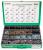 Phillips Oval Sems (Chrome & Black) & Hex Washer (Zinc & Yellow) Tapping Screws Assortment (24 Varieties-1825 Pcs)